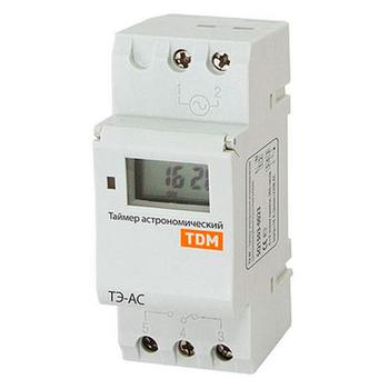 Таймер электронный астрономический ТЭ-АС 16А-DIN TDM SQ1503-0023 - Электрика, НВА - Реле, автоматизация и управление - Таймеры - . Магазин оборудования для автономного и резервного электропитания Ekosolar.ru в Самаре