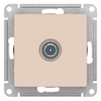 Розетка TV SE AtlasDesign оконечная 1DB, бежевая, механизм - Электрика, НВА - Выключатели и розетки - Розетки - . Магазин оборудования для автономного и резервного электропитания Ekosolar.ru в Самаре