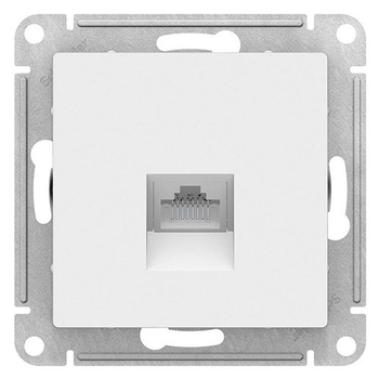 Розетка компьютерная SE AtlasDesign RJ45, белая механизм - Электрика, НВА - Выключатели и розетки - Розетки - . Магазин оборудования для автономного и резервного электропитания Ekosolar.ru в Самаре