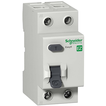 Дифференциальный выключатель Schneider Electric (УЗО) EASY 9 2P 40А 30мА AC 4,5 кА - Электрика, НВА - Модульное оборудование - Дифференциальные автоматы - . Магазин оборудования для автономного и резервного электропитания Ekosolar.ru в Самаре