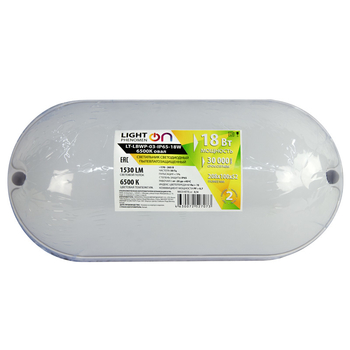 Банник LT-LBWP-03-IP65-18W-6500К LED овальный - Светильники - Для ЖКХ - . Магазин оборудования для автономного и резервного электропитания Ekosolar.ru в Самаре