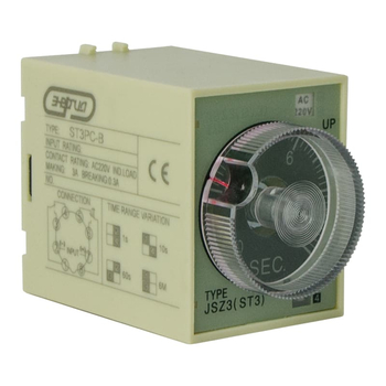 Реле времени 220V ST3PC-B (0.1-1s/10s/60s/6 min) Энергия - Электрика, НВА - Реле, автоматизация и управление - Реле времени - . Магазин оборудования для автономного и резервного электропитания Ekosolar.ru в Самаре