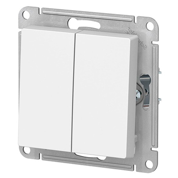 Выключатель Schneider Electric AtlasDesign 2-клавишный сх.5, 10АХ, белый, механизм - Электрика, НВА - Выключатели и розетки - Выключатели - . Магазин оборудования для автономного и резервного электропитания Ekosolar.ru в Самаре