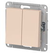 Переключатель Schneider Electric AtlasDesign 2-клавишный сх.6, 10АХ, бежевый механизм - Электрика, НВА - Выключатели и розетки - Выключатели - . Магазин оборудования для автономного и резервного электропитания Ekosolar.ru в Самаре