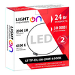 Светильник LightPhenomenON Downlightt LT-TP-DL-06-24W-6500K встраиваемый круглый Ф174 LED с выносным драйвером - Светильники - Светильники DOWNLIGHT - . Магазин оборудования для автономного и резервного электропитания Ekosolar.ru в Самаре